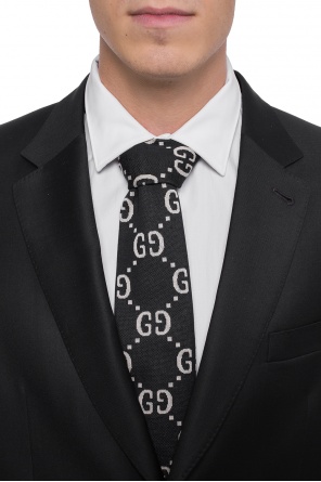 Tie with a logo pattern, zdjęcie 2 Tie with a logo pattern od Gucci